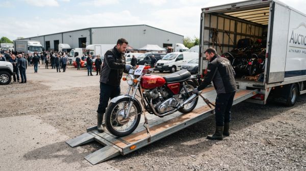Comment se passe la livraison d'une moto achetée aux enchères ?