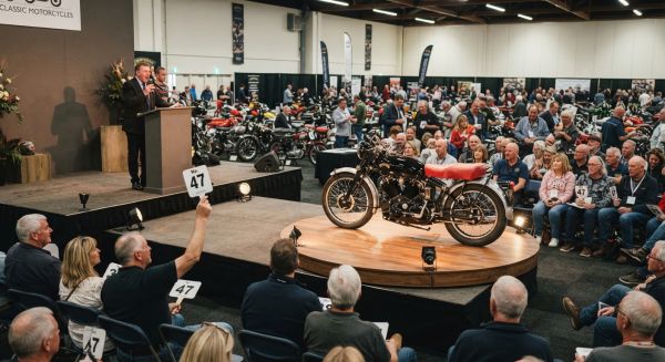 Les motos de collection: une bonne affaire en vente aux enchères?